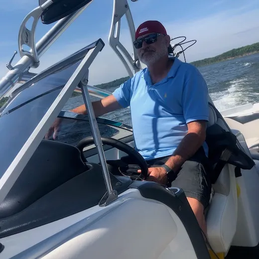 Dennis at the lake